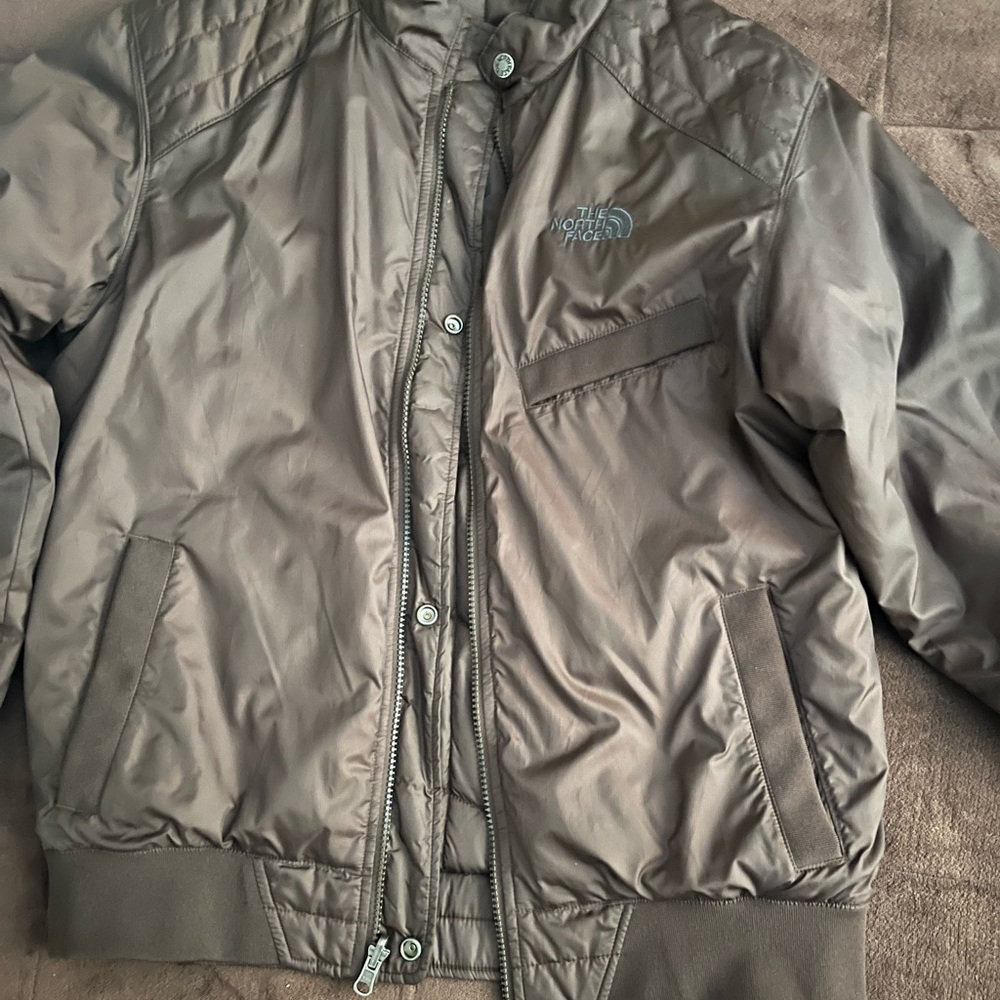 Rare North Face Reversible Cryptic Jacket Small F Medium Ripstop Chocolate Brown - Picture 7 of 16